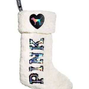 PINK Victoria's Secret  Stocking - Cream with Holographic Accents